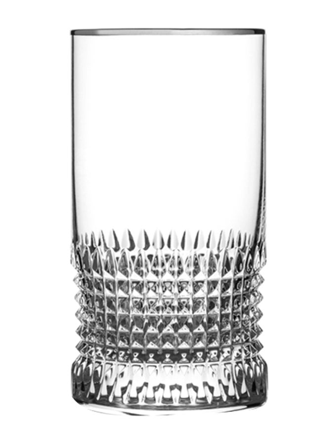High-Ball Diamond Glass Clear/Silver
