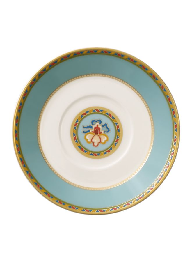 12-Piece Samarkand Aquamarine Espresso Cup And Saucer Set Blue/White/Gold