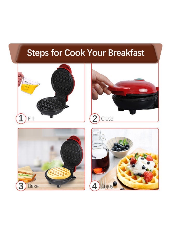 Mini Waffle Maker Breakfast Machine H33500UK Multicolour