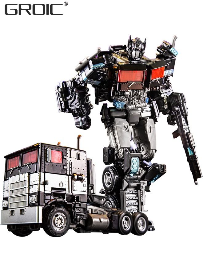 2 In 1 Deformation Robot Toy, Deformed Car Robot Toys, Action Figure Deformation Car Model, Portable Alloy Deformation Robot Toys Gift for Kids-Optimus Prime