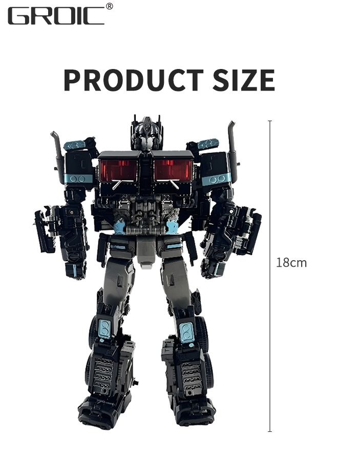 2 In 1 Deformation Robot Toy, Deformed Car Robot Toys, Action Figure Deformation Car Model, Portable Alloy Deformation Robot Toys Gift for Kids-Optimus Prime