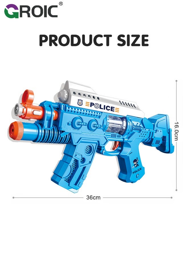 Toy Gun with Sounds, Handcuffs, Batons and Spinning Lights, Electric Gun Toy Most Popular Gifts for Children, Special Toy Gun with Dazzling Light, Amazing Blaster Sound & Unique Action Light-UP