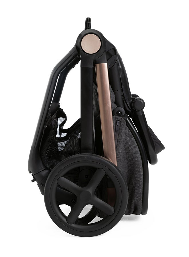 Mysa Stroller 0m-5y, Black Satin