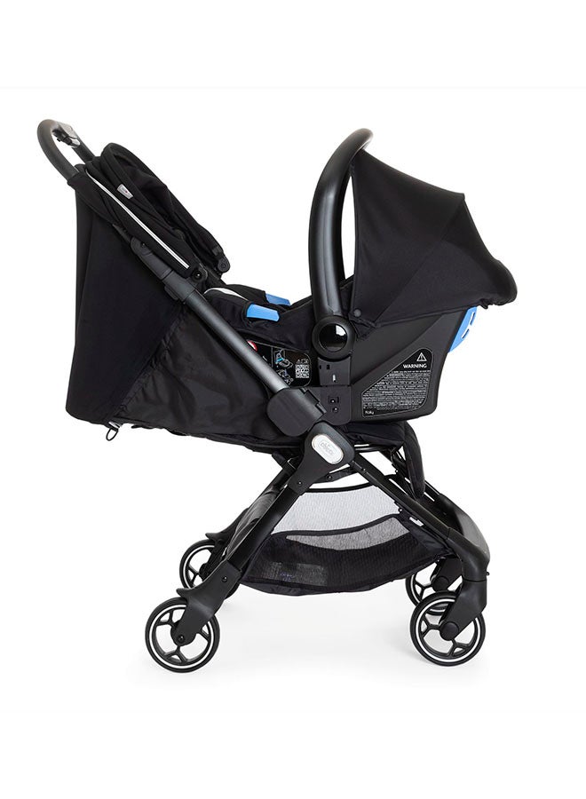 We Stroller 0M-5Y, Extraordinarily Compact, One-Hand Folding Mechanism, Extremely Light 5.5 Kg. With Rain Cover And Transport Bag, Black