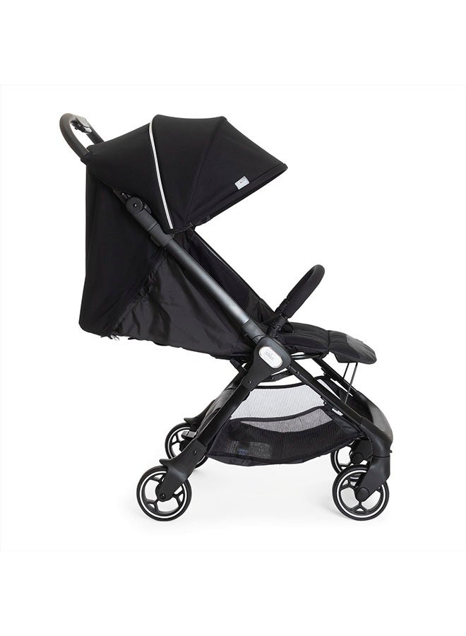 We Stroller 0M-5Y, Extraordinarily Compact, One-Hand Folding Mechanism, Extremely Light 5.5 Kg. With Rain Cover And Transport Bag, Black