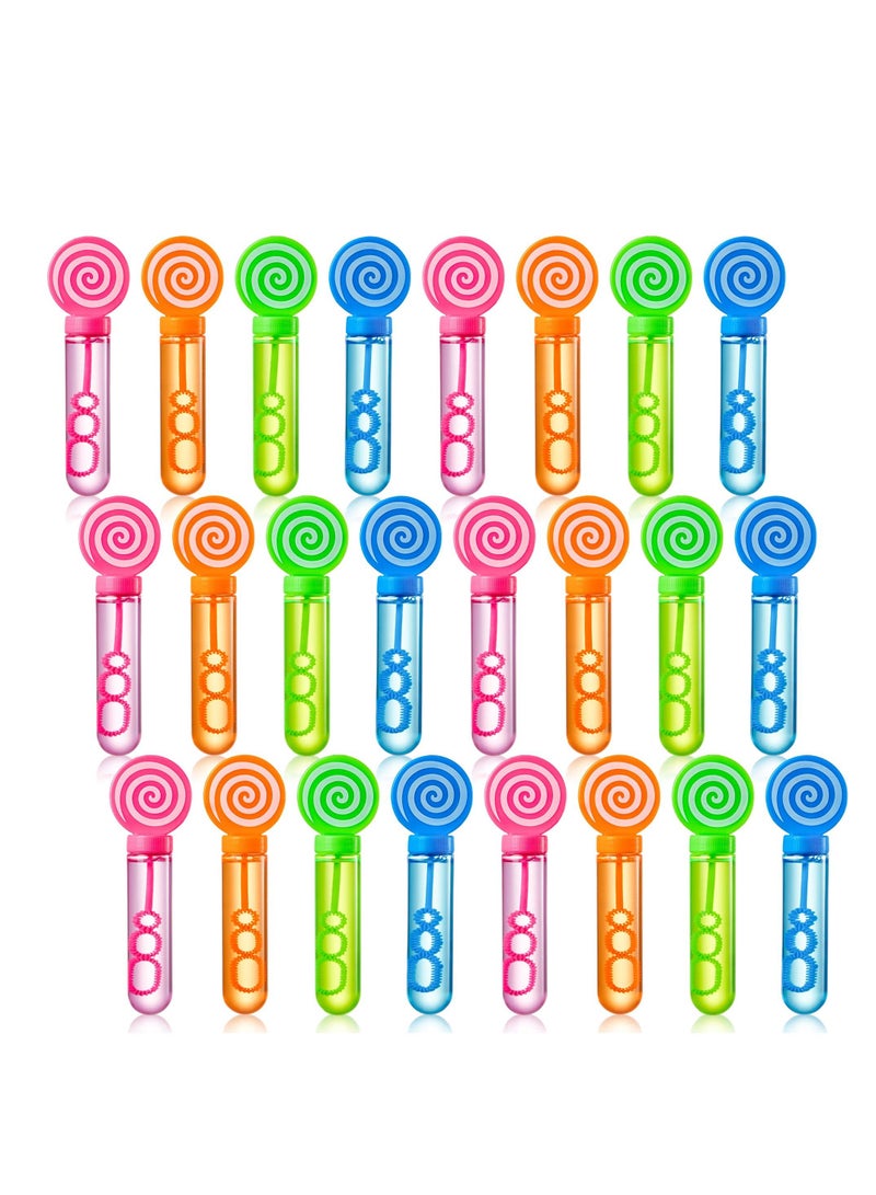 SYOSI 24 Pcs Mini Bubble Wands, Bubble Toys for Kids Bubble Wands for Birthday, Wedding, Party, Carnival Prizes Gift for Kids