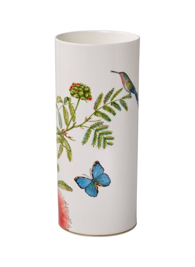 Amazonia Porcelain Vase White/Green/Blue
