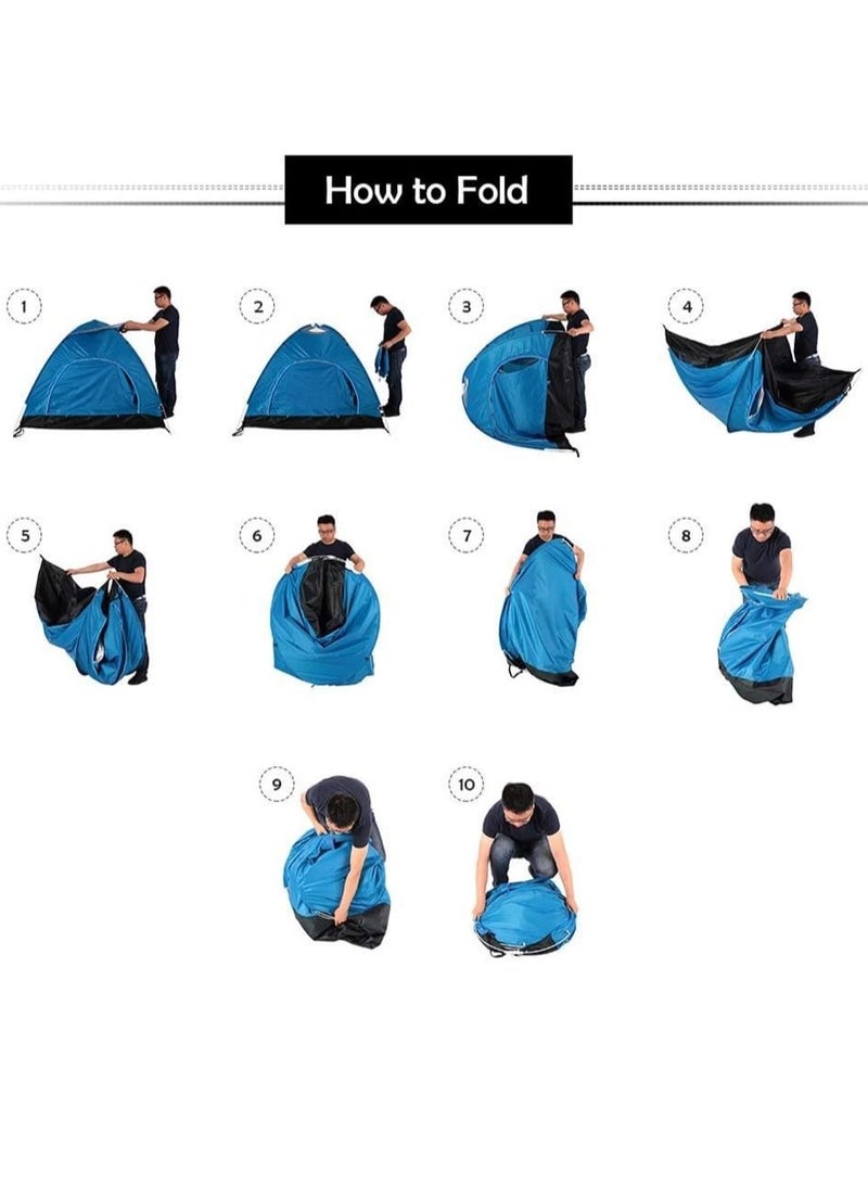 Portable Blue Tent Automatic Pop Up 1.85kg