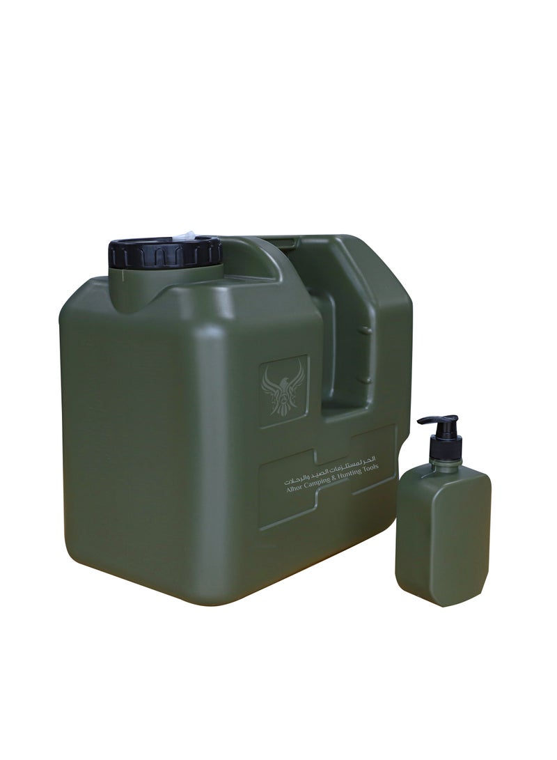 Jerry Can With Tap And Soap Dispenser 20L