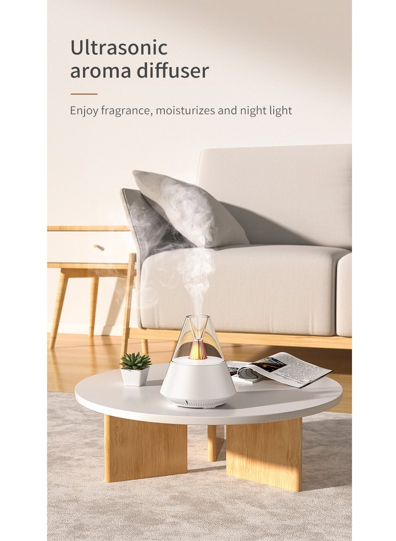 Aromatherapy Essential Oil Diffuser Electric Ultrasonic Air Humidifier with LED Light and Remote Control 150ML