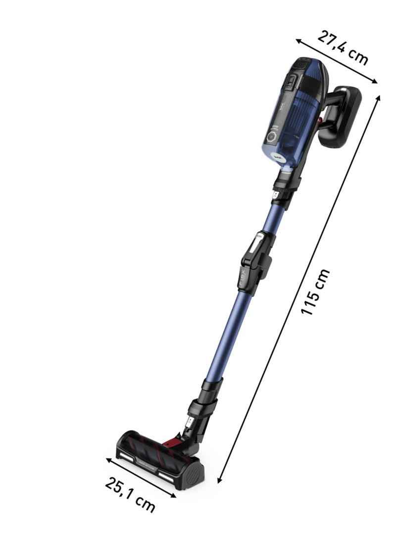 Vacuum Cleaner | X-Force Flex 12.60  Vacuum Cleaner Cordless | Aqua Model | Long-Lasting Battery Up to 45 minutes | 2-in-1 Mopping and Vacuuming | Flex Tube System | 2 Years Warranty 150 W TY98C0HO Blue