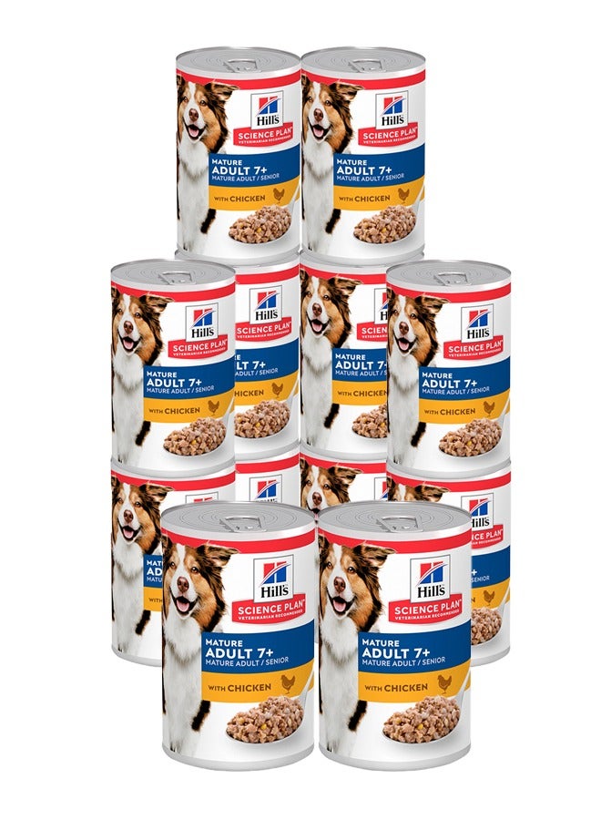 Mature Adult 7+ Dog Food With Chicken -12x370g