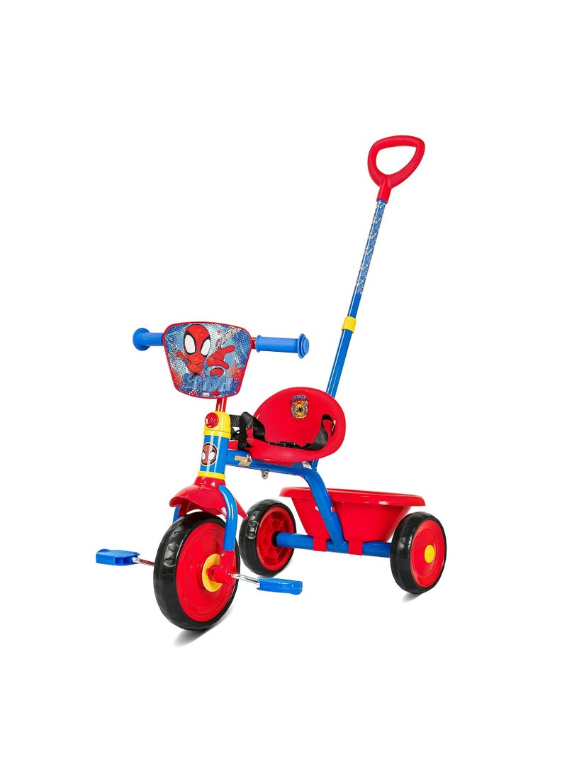 Marvel Spiderman Tricycle with Pushbar