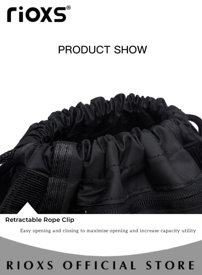 Drawstring Basketball Backpack with sports towel Foldable Soccer Backpack Gym Bag with Detachable Ball Mesh Bag for Basketball Volleyball Baseball Yoga