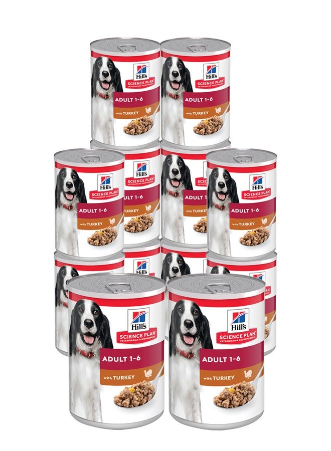 Adult Dog Food With Turkey - 12x370g