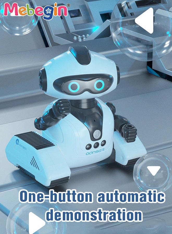 Robot Toy with Flexible Joints and Gesture Sensing, Remote Control Robot Toy, Rechargeable RC Robot with Dynamic Music, Popular Science and Intelligent Programming, Creative Moving Toy with Cute Appearance, Ideal Gift for Kids Aged 8+