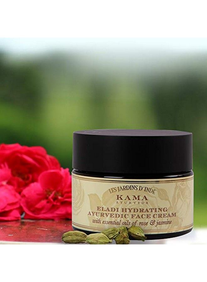 Eladi Hydrating Ayurvedic Face Cream With Pure Essential Oils Of Rose And Jasmine 50G