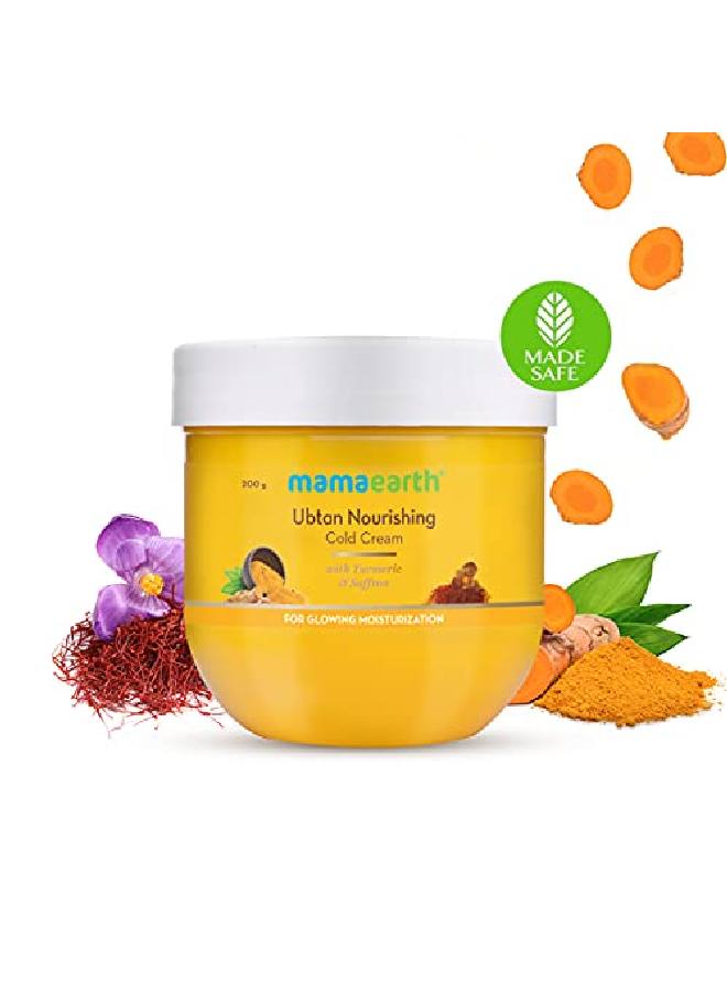 Ubtan Nourishing Cold Winter Cream For Winter With Turmeric Saffron For Glowing Moisturization 200 G