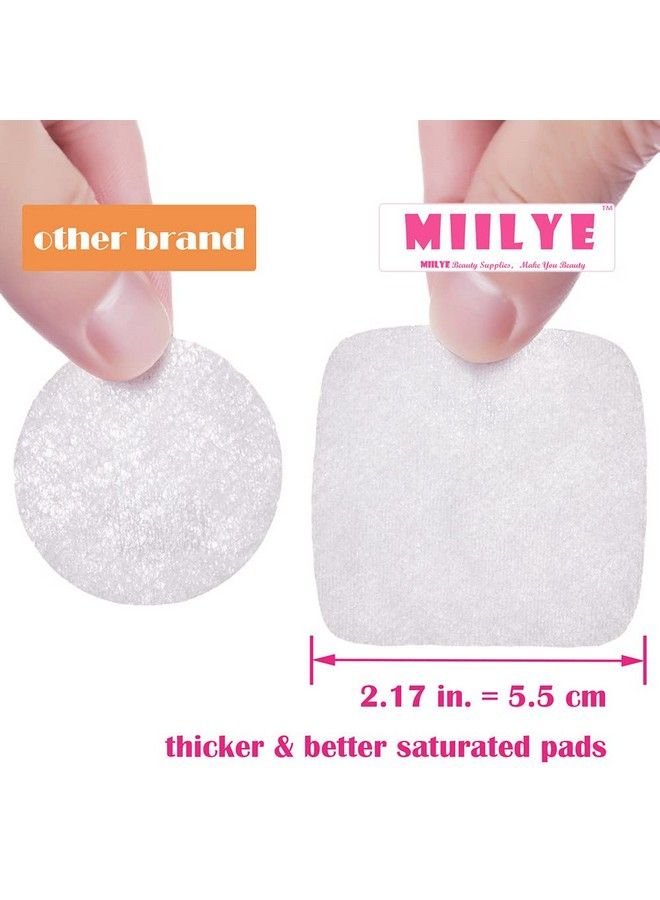 80Pcs Nail Polish Remover Pads In Box Easy To Carry | Instant Removal | Lint Free Nail Polish Wipes For Natural Airdried Water/Oil Based Nail Polish Soak Off