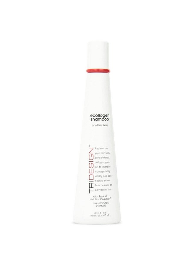 Ecollogen Moisturizing Shampoo Hydrating Hair Shampoo For Natural Hair Unisex Thickening & Volumizing Shampoo Unscented Nonfragrance Shampoo Gentle Cleanser 10.5 Oz