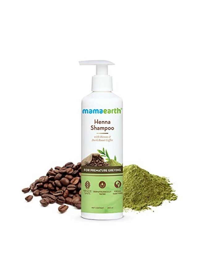 Henna Shampoo For Enhance Hair Color With Henna And Deep Roast Coffee 250 Ml