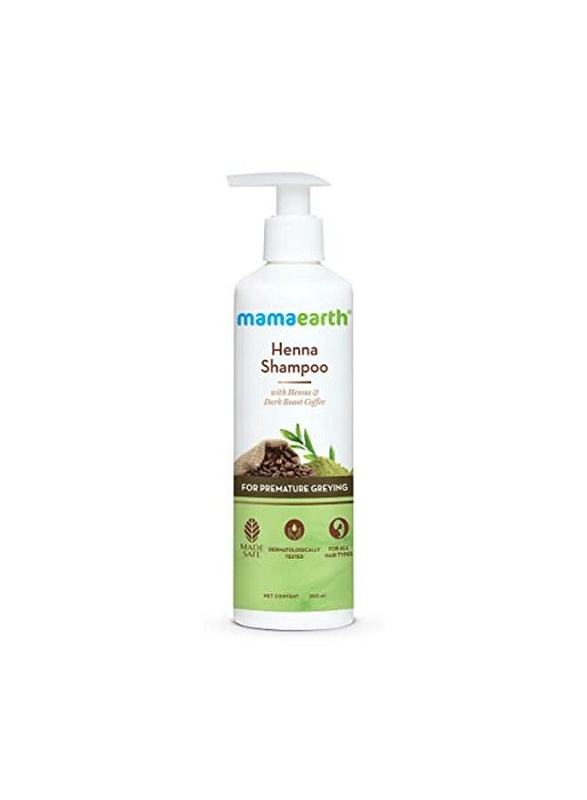 Henna Shampoo For Enhance Hair Color With Henna And Deep Roast Coffee 250 Ml