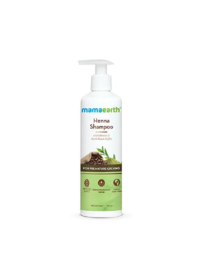 Henna Shampoo for enhance hair color with Henna and Deep Roast Coffee 250 ml