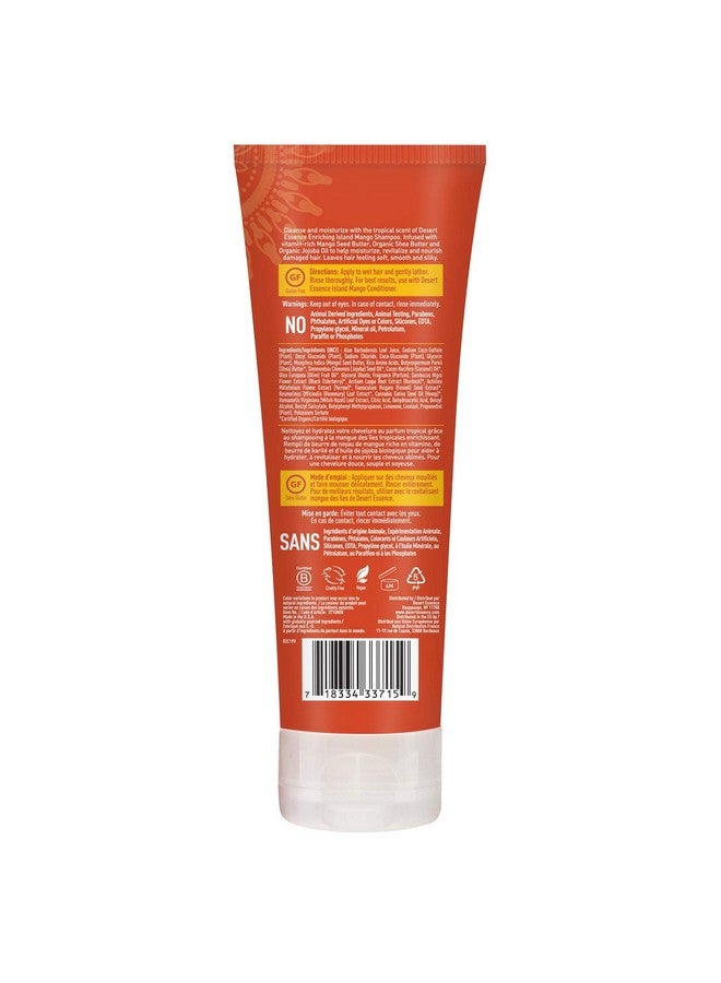 Island Mango Shampoo & Conditioner Bundle 8 Fl Ounce Enriching Shea Butter Jojoba Oil Smooth & Silky Soft & Healthy