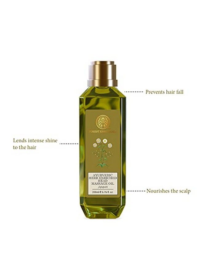 Ayurvedic Herb Enriched Head Massage Oil Japapatti;Improves Texture & Volume;Hair Oil For Men And Women