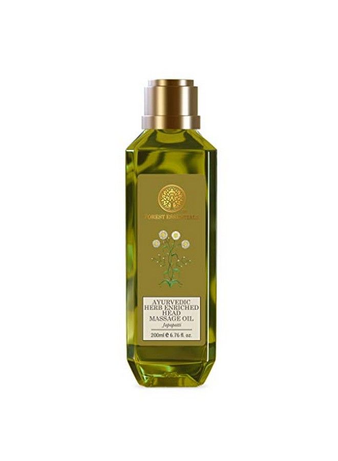 Ayurvedic Herb Enriched Head Massage Oil Japapatti;Improves Texture & Volume;Hair Oil For Men And Women