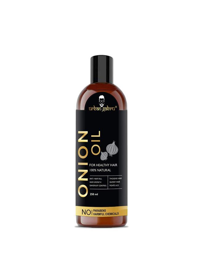 100% Natural Onion Oil For Hair Regrowth And Hair Fall Control - 250 Ml