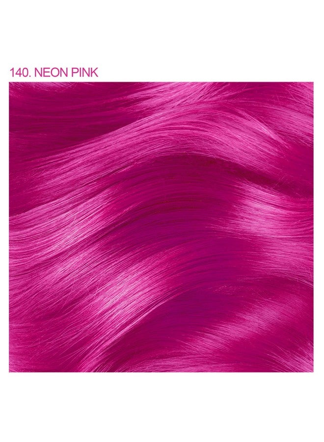 Semi Permanent Hair Color Vegan And Crueltyfree Hair Dye 4 Fl Oz 140 Neon Pink (Pack Of 1)