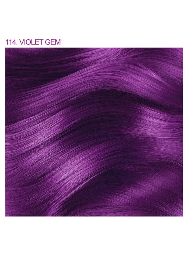 Semi Permanent Hair Color Vegan And Crueltyfree Hair Dye 4 Fl Oz 114 Violet Gem (Pack Of 1)