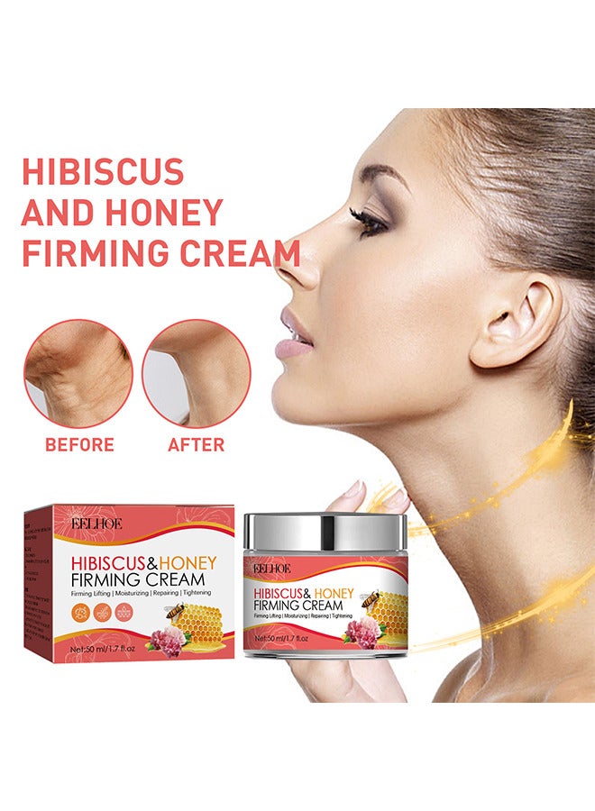 Neck Firming Cream, Neck Tightening and Lifting Cream, Effective Anti Wrinkle Creams, Reduce Double Chin, Firm Sagging Skin - 50ml