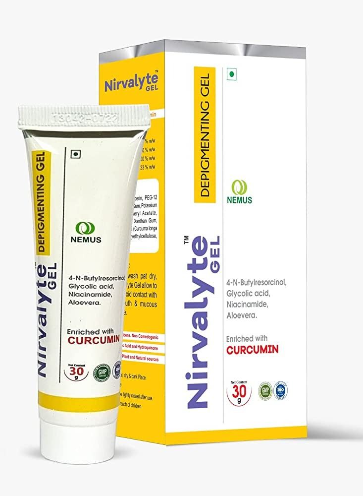 Nemus Nirvalyte Gel, Depigmenting Gel, Enriched with Curcumin, 50g
