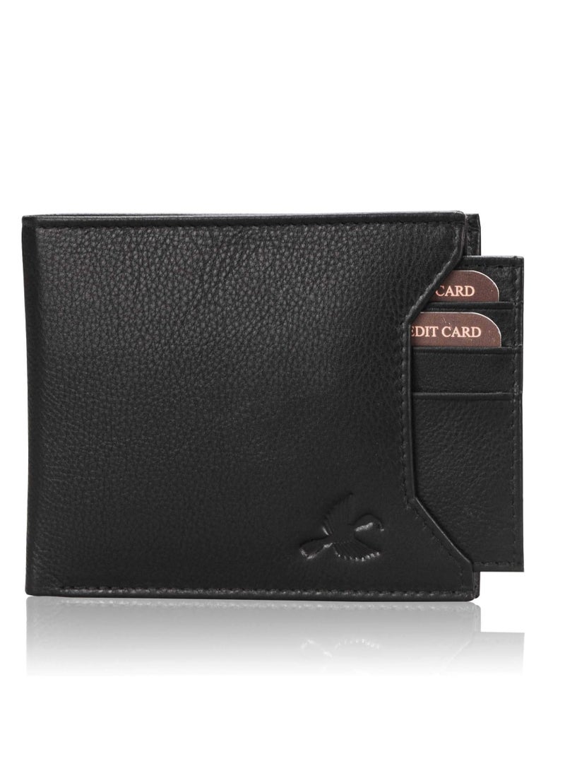 Men's Black Rigohill Leather Wallet | PHBW85 (3Y5K)