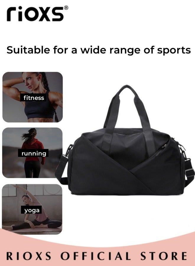 43*25*30cm Travel Bag, Carry-on Crossbody Luggage Bag, Dry and Wet Separated Carry-on Bag, Weekender Bag with Shoe Compartment, Suitable as Gym Bag, Carry-on Luggage, Travel Bag, Weekend Overnight Bag, Personal Items Bag