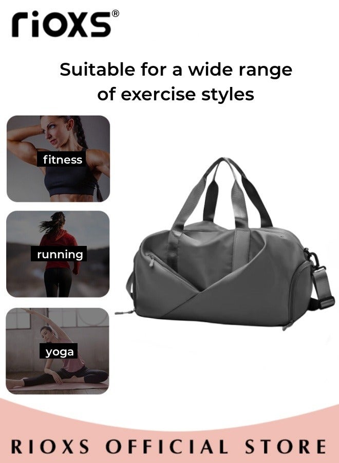 Sports Yoga Gym Bag for Adults Workout Travel Duffel Bag Fitness Bag Outdoor Sport Bag with Felt Bag Organizer with Zipper