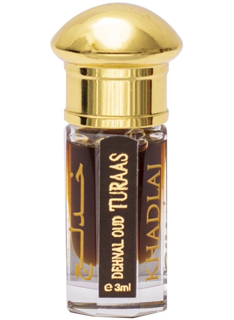 Khadlaj Dehnal Oud Turaas Concentrated Perfume Oil 3ml