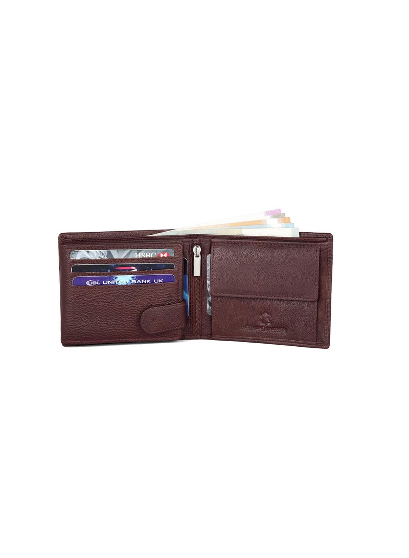 WildHorn Gift Leather Wallet Belt Combo New Bombay Brown
