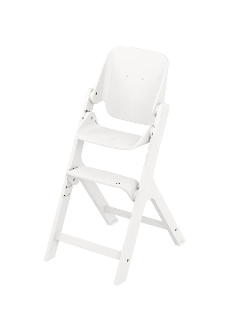 Nesta High Chair White Wood