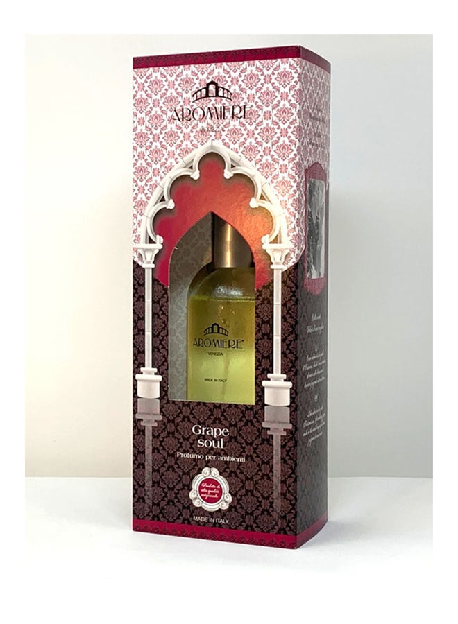 Grape Soul Home Fragrance  Room Spray 100 ml (3.38 oz) size Made in Italy