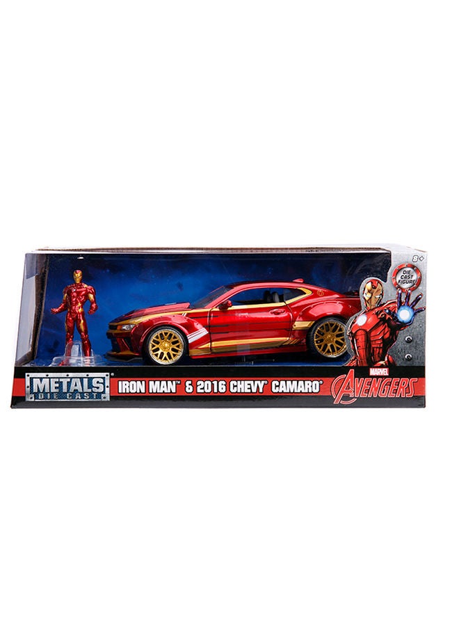 Marvel Ironman 2016 Chevy Camaro Ss 1:24