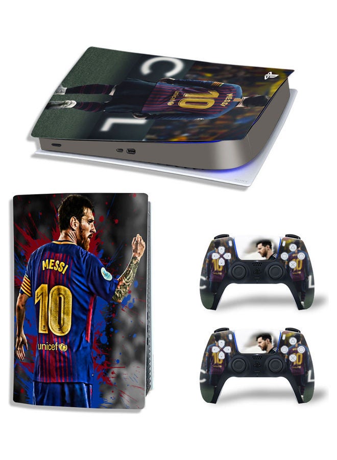 Printed Gaming Console and Controller Sticker Set For PS5 Disc Version