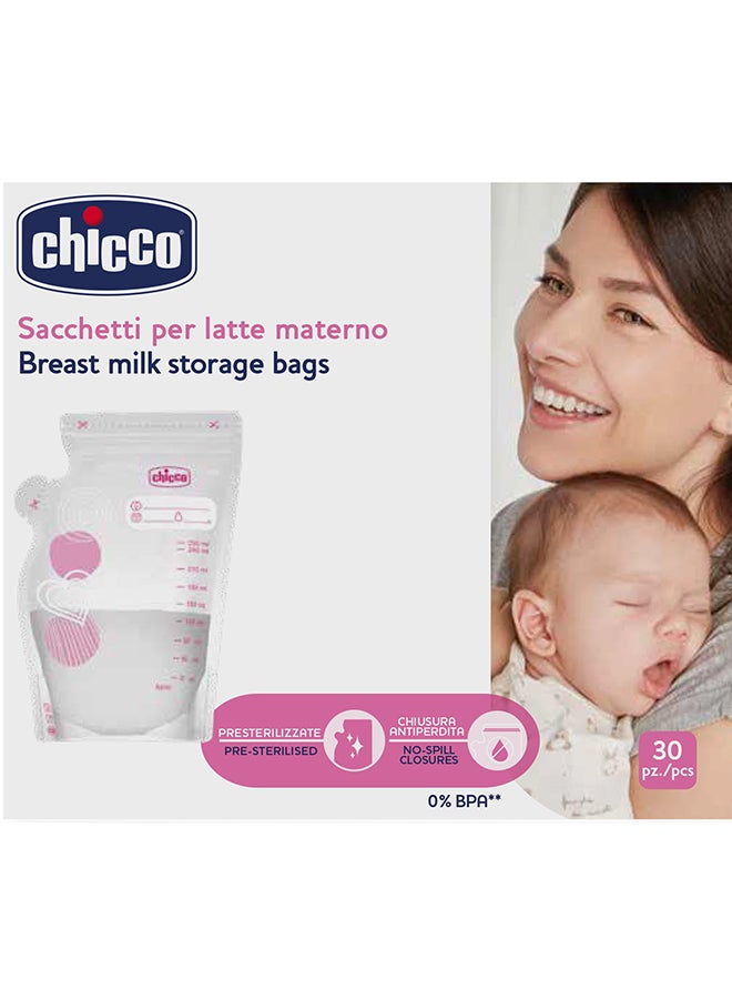 30 Pieces Breastmilk Storage Bags