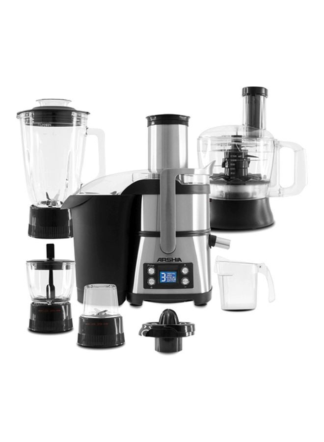 4-In-1 Juicer Extractor 800W 2 L 800 W JE786 Black/Silver/Clear