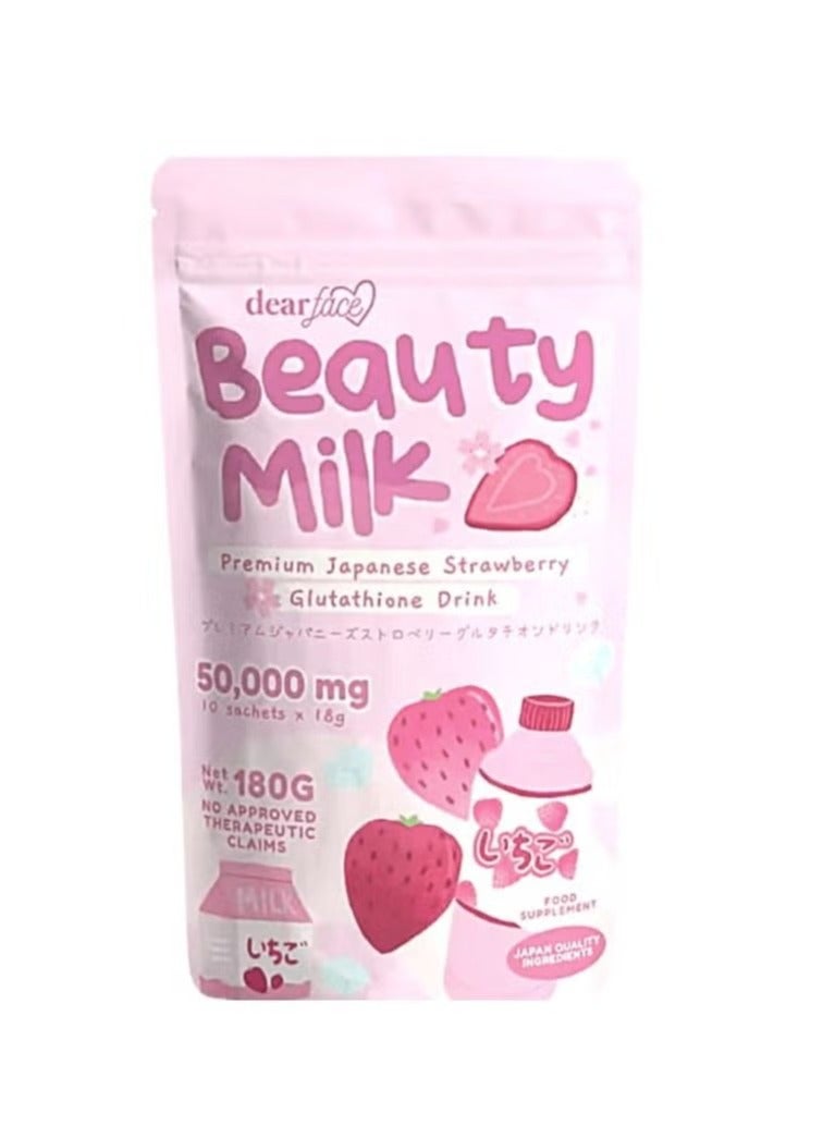 Beauty Milk Premium Japanese Strawberry Glutathione Drink