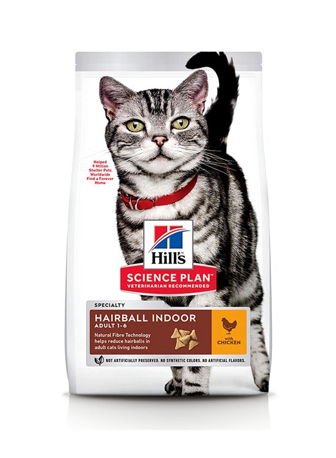 Hairball Indoor Adult Cat Food With Chicken - 3kg