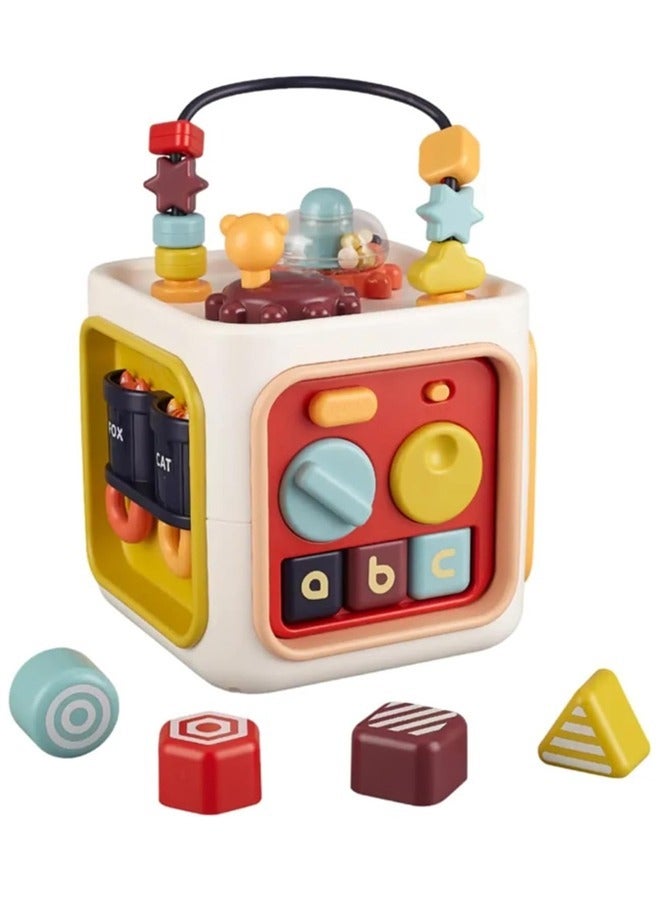 Baybee 6 Panel Colorful and Attractive Musical Baby Activity Music Cube Toy Brain Development & Early Education Learning Baby Montessori Toys for Kids 0 to 2Year Olds Girl Boy toddlers Gifts