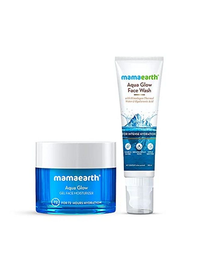 Aqua Glow Skin Refreshing Combo For Hydrated & Fresh Skin (Aqua Glow Face Wash 100Ml + Aqua Glow Gel Face Moisturizer 100Ml)